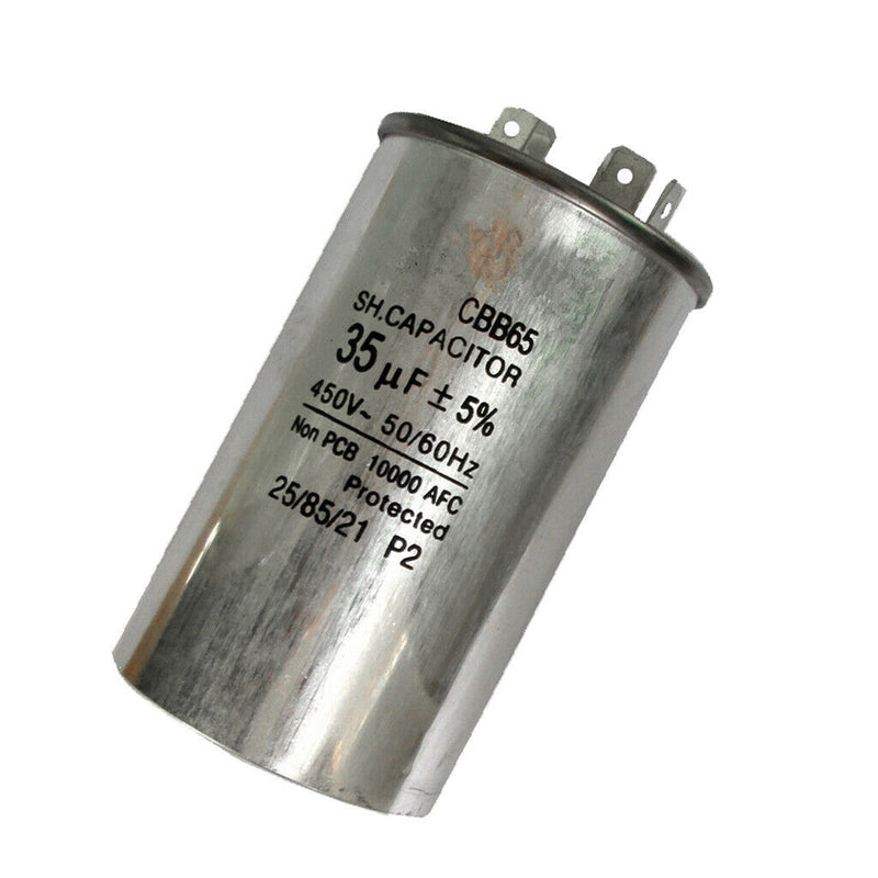 Waterproof CBB65 Aluminum Start Run Motor Capacitors MFD 35UF 450V 50/60Hz
