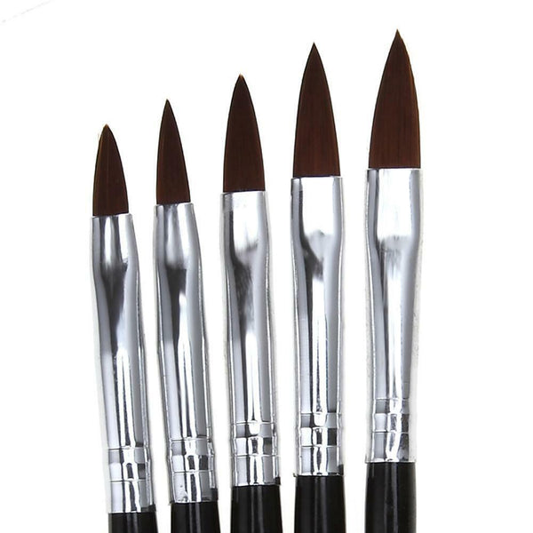 5 Ppcs Kolinsky Sable Brushescrylic Nail Brushfessional Nailrt To New