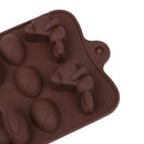 14 Cavity Cartoon Duck Rabbit Egg Silicone Mold Cake Baking ToolOZ