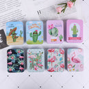 Flower Tin Trinket Coin Box Jewelry Storage Case Gifts Packing 90x65x25mmB Gw