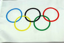 Summer Olympic Flag 5 x 3 FT 100% Polyester With Eyelets Banner Sign Rings F5M4