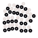 50 Pieces Felt Safety Strap Lock Gaskets Covers DIY for Acoustic/Electric Guitar