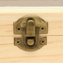 Wood Tea Caddies Tea Bag Jewelry Organizer Chest Storage Box 3 Compartments Y9U6