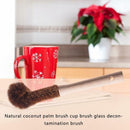 Coconut Fiber Brown Kitchen Cleaning Brush Non-Stick Brush Dish Washing Cup