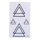 Design Geometry Tattoo Removable Waterproof Stickers DIY Body Art Tatoo Hot FT