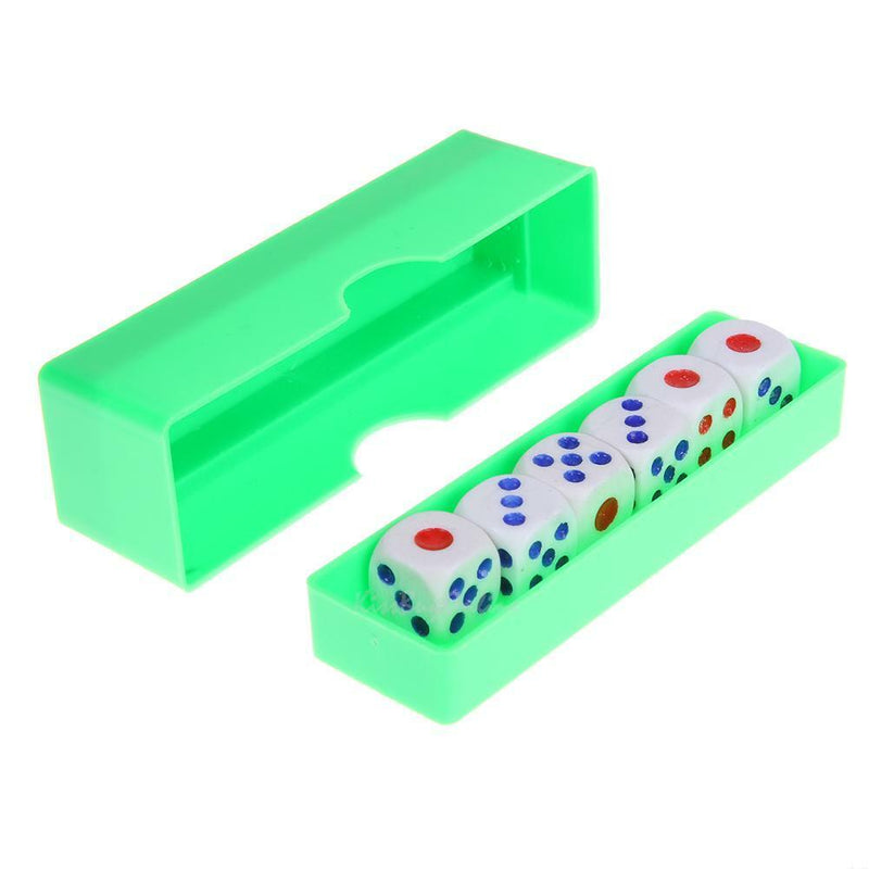 Six Dice Prediction Box 6 Die Flash Change Effect Close Up Magic Trick Props