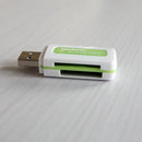 1X Protable 4in1 Memory Multi Card Reader USB2.0 for T-Flash/M2 Card MO