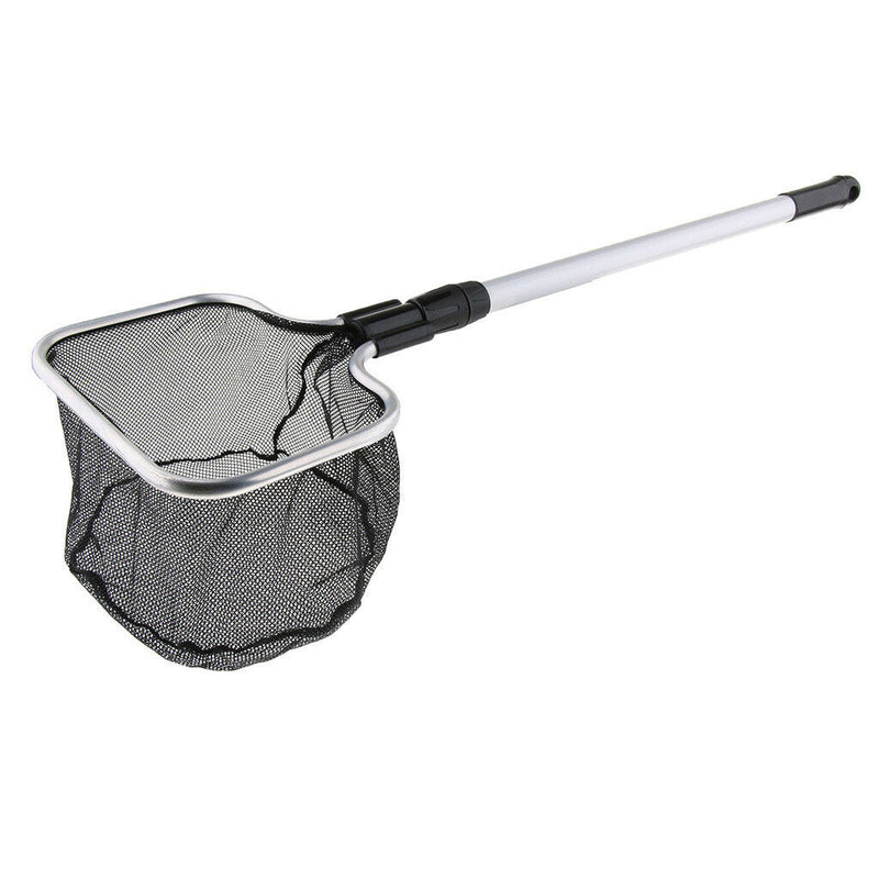 Square Shape Extensible Handle Aquarium Goldfish Fishing Landing Net