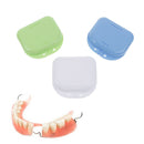 Practical Denture Bath Case Dental False Storage Box with Hanging Net Container/