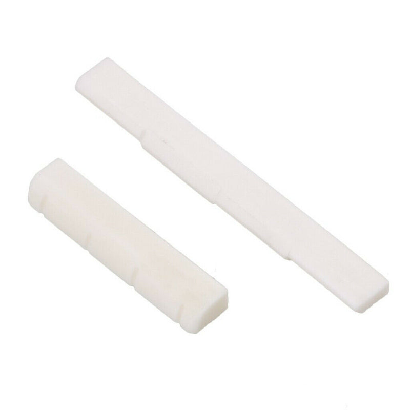 1 Set of Acoustic Ukulele Nut and Saddle Set Bone