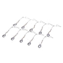 10Pcs x Steel Spinnerbait Rigs Spinners Spinner Blades Sequins Balance Bracke TO