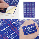 32PCS Blue Donald Trump Face Clothes Body Stickers Keep Make America Great 2020