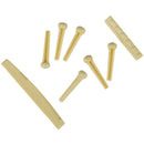 1set Portable 6-String Guitar Bridge Pins Saddle Nut Acoustic Guitar Accesso Kw