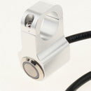 7/8" Motorcycle Handlebar Headlight Switch Stainless Steel White Dirt Bike