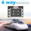 6 Way Fuse Box ATO ATC Standard Blade Fuse Holder Block for Car Marine Boat