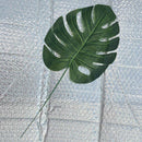 5x Artificial Leaf Faux Monstera Leaf Foliage Palm Leaves Home Decor_Size M
