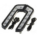 2 Pcs 8 LED Car Daytime Running Lights Fog Lamp For Mercedes-Benz DRL Led