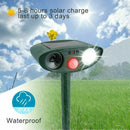 Outdoor Solar Ultrasonic Pest Animal Repeller Garden Cat Dog Bird PIR Repellen3C