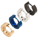 4 Pairs Stainless Steel Mens Womens Small Hoop Earrings Hypoallergenic Hoop