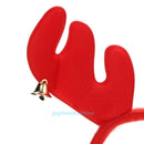 Christmas Bell Feather Decorations Antlers Headband Party Festival Cute Gift Red