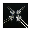 50 x 5mm Straw Hat UV Purple LED Super Bright Light Emitting Diode Hot YWR