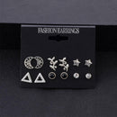Women'S Fashion Personalized Pentagram Hollow Stud Set New