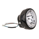 7" Projector Halogen Motorcycle White LED Halo Ring H4 Light Bulb Headlight