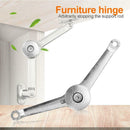 Zinc Alloy Steel 360 Degree Adjustable Stop Support Rod Cupboard Furniture Hinge