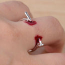 Adjustable Nails Halloween Creative Horrifying Finger Ring for Halloween Pa JR