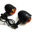 4Pcs Black Motorcycle Turn Signal Indicator Lamp Light Moto Blinker Light f