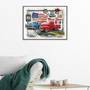 5D DIY Full Drill Diamond Painting Cartoon Cars Cross Stitch Embroidery Kit