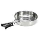 Cooking Set Easy Clean Steaming Rack Stainless Steel Home Frying Pan