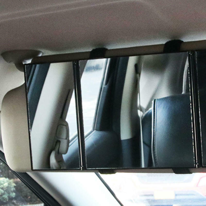 Car Vanity Mirror Folding Car Visor Mirror Adjustable Auto Makeup Mirror NS OPH