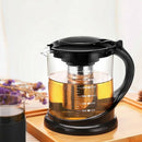1800Ml Large Glass Tea Pot for Puer Tea Party Oolong with Stainless Steel T
