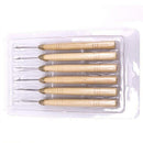 12pcs Short Wooden Latch Hook Pulling Needle Loop Needle for Hair Extensions