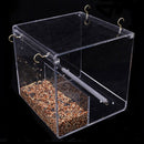 Automatic Parrot Bird Feeder No Mess Feeding Device Seed Food Container for Y3F2