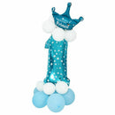 Foil Balloon Number Balloon Latex Balloon Blue Huge Number Balloon Baby Sho Q8F7
