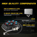 150W 4x6 LED Offroad Headlight Hi/Low Sealed Beam Light for Wrangler Truck A