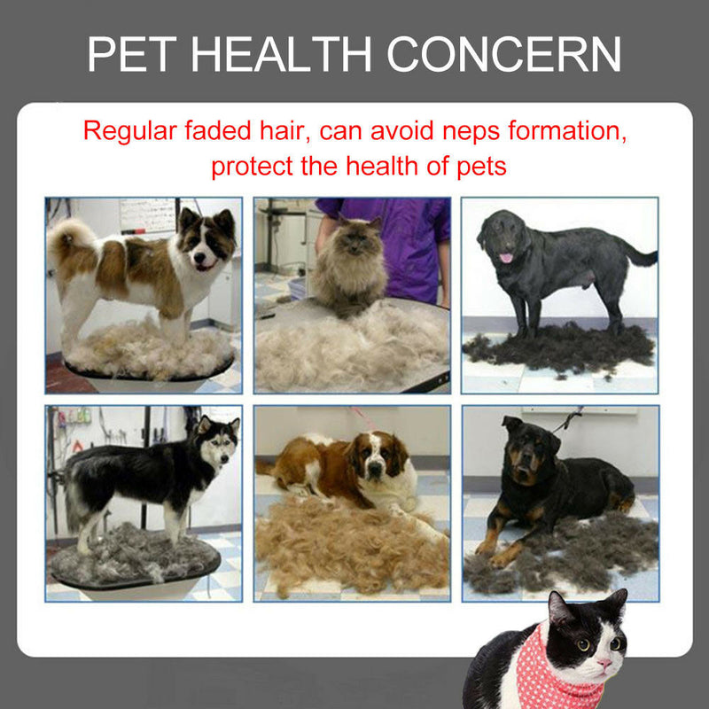 Practical Pet Dog Stainless Steel Hair Knot Trimmer Dematting Rake Grooming Comb