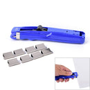 8 Pcs/Refills + 1 Clip Set Business Metal Paper Clipper School Office SuppliesJR