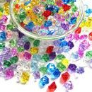 50Pcs Mixed Color Exquisite Geometric Simulated Ice Cube Acrylic Small Pell W7W2