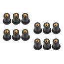 12pcs M5 Copper Rubber Well Nuts