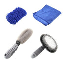 4 Pcs Car Vehicle Cleaning Set Wheel Wash Brush Wheel Rims Tire Washing Bru P1D9