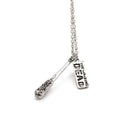 Walking Dead Cudgel And Letter Punk Pendant Necklace Unique Design Accesso ZPE