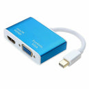 Aluminum Multi-Function Thunderbolt Mini Displayport 1.2 to MI 4K& VGA Co L5B5