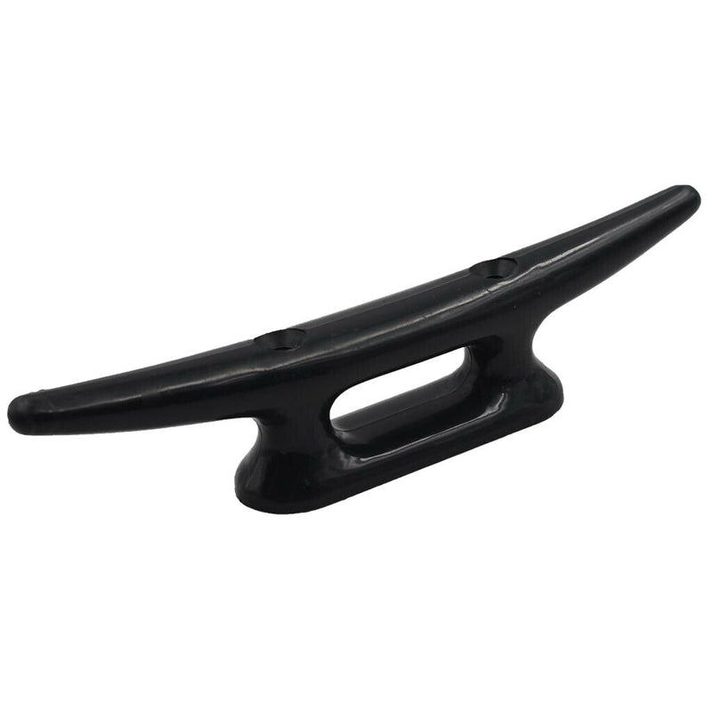 Boat High Impact Nylon Rope Cleat Dock Marine Tie Down 10 inch - Black