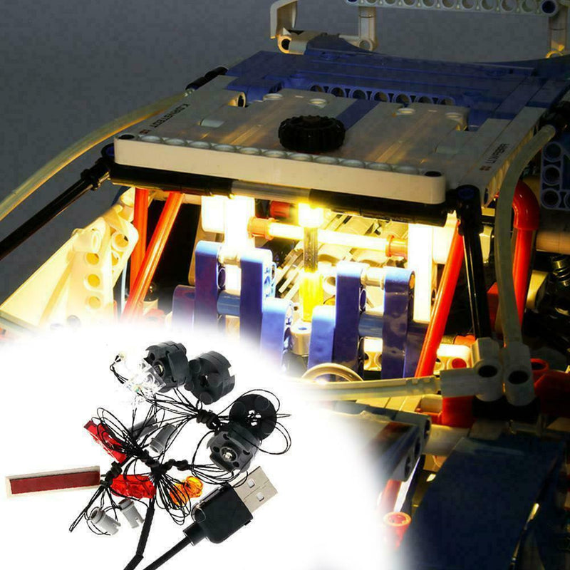 Rally Car Compatible For LEGO Mechanical Group 42077 Lighting LED Set Light O1O8