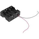 2 Pcs Black Plastic Battery Holder Case 10 x 1.5V AA J4O4