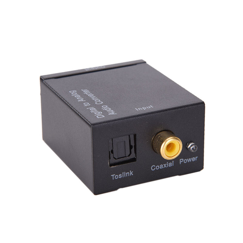 optical coaxial toslink digital to analog audio converter adapter rca L/R 3.5mm`
