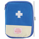 Portable First Aid Emergency Medicine Storage Kit Bag Pill Organizer (Blue)